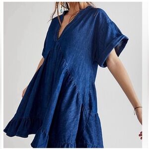 Free People Indigo Denim Dress